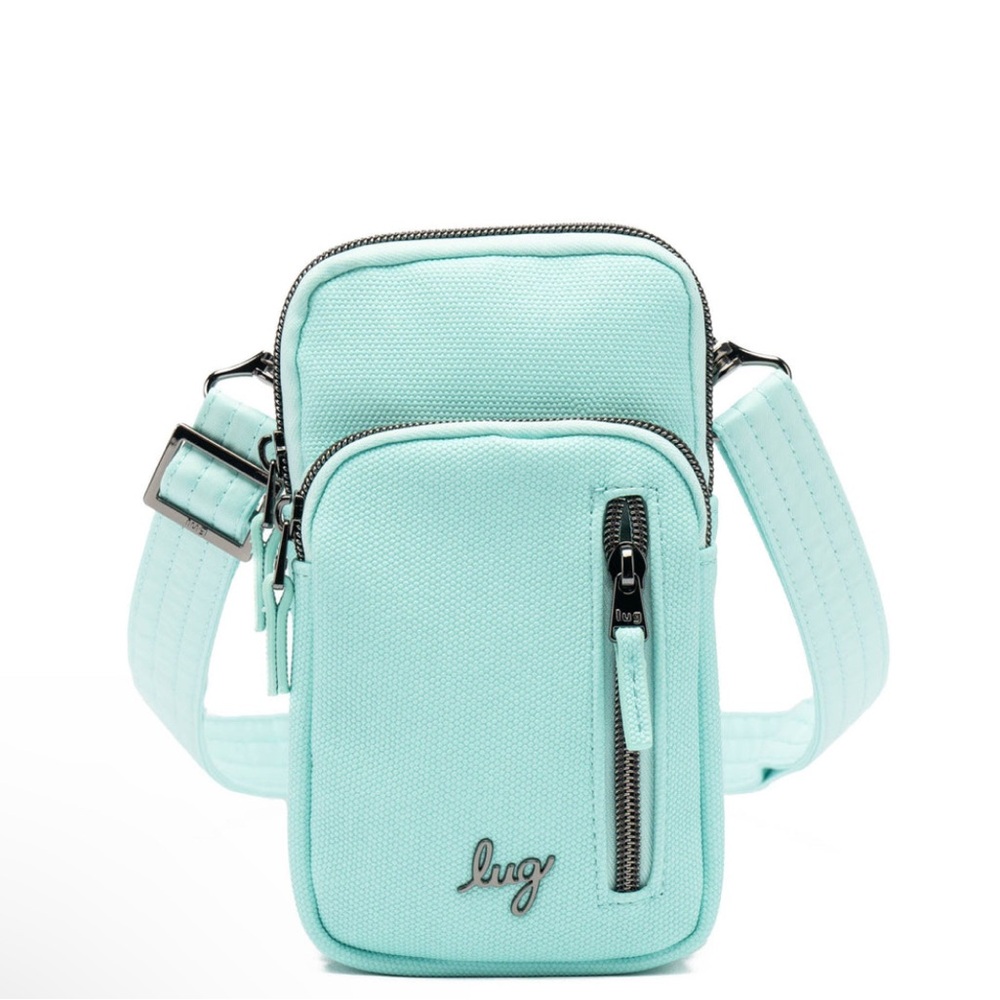 LugPitter Patter Matte Luxe VL Crossbody Bag, Aquamarine, NWT